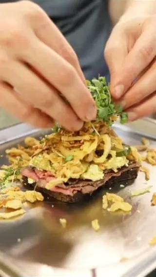 Danish Face-up Sandwiches Compilation from Michelin recommended restaurant in Copenhagen